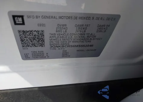 2021 Chevrolet Blazer Fwd 2Lt z USA, uszkodzony, nr VIN 3GNKBCRS6MS551046